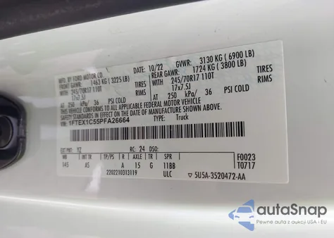 2023 Ford F-150 Xl from USA, damaged, VIN 1FTEX1C55PFA26664